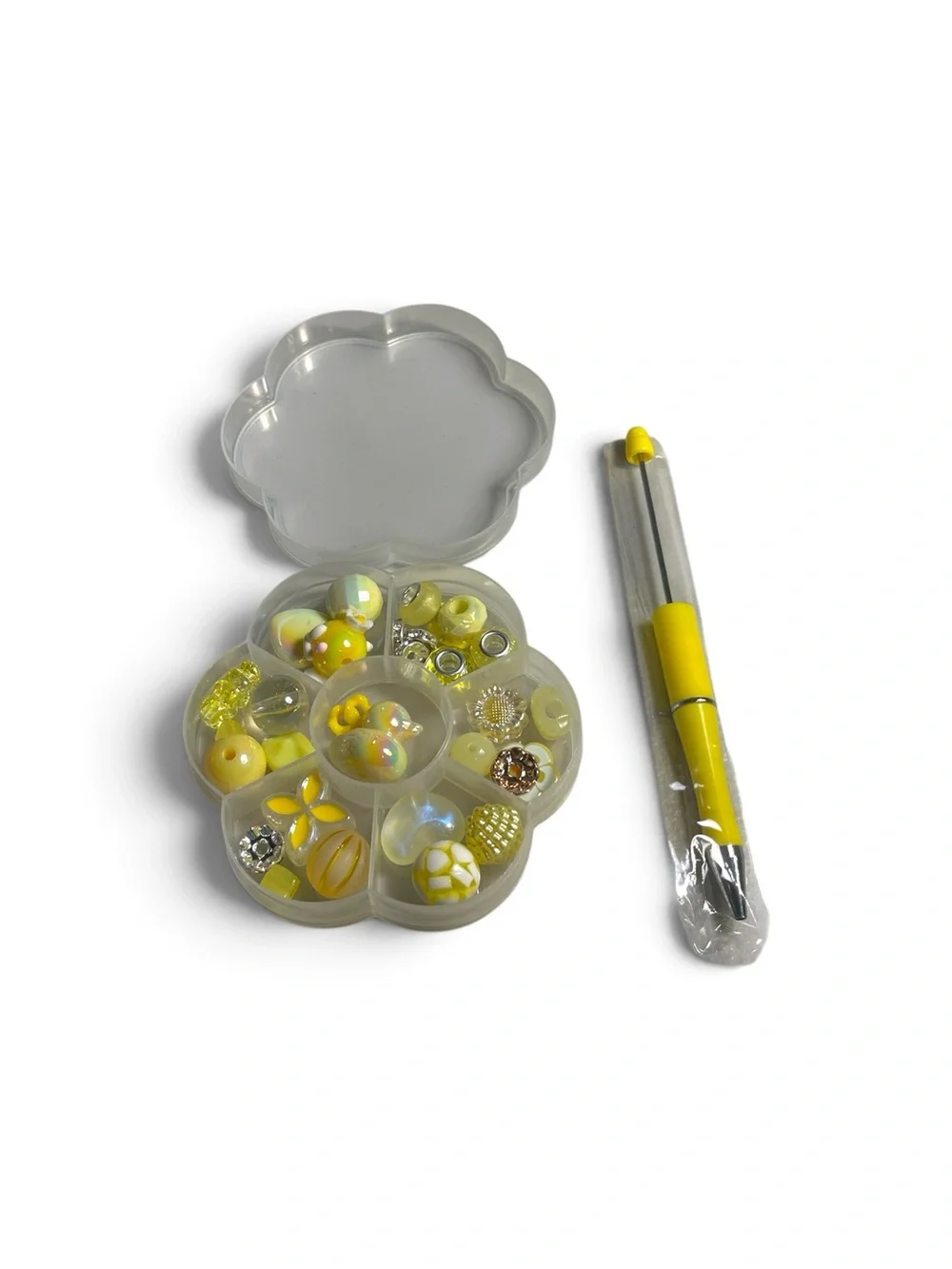 Yellow Duck Bead Organizer Kit with Beadable Pen